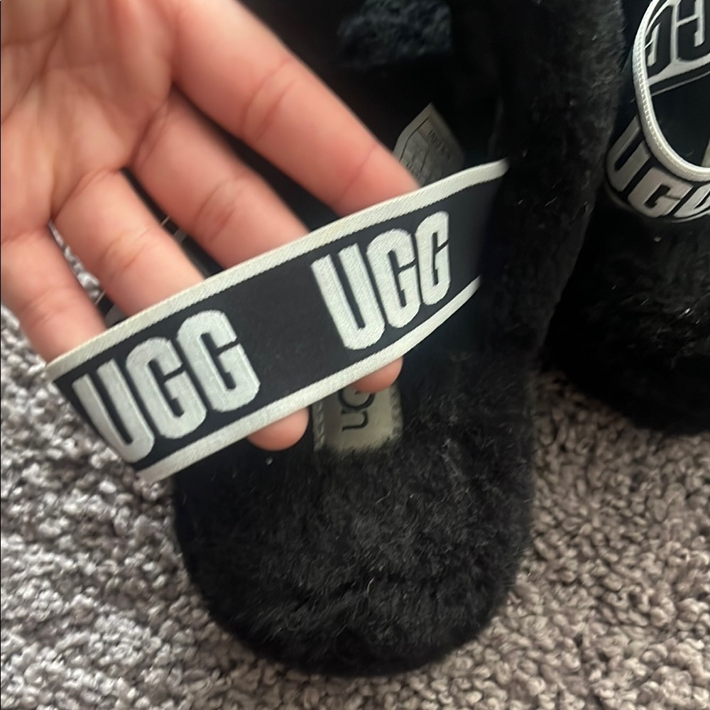 UGG Black Slippers - Picture 2 of 7